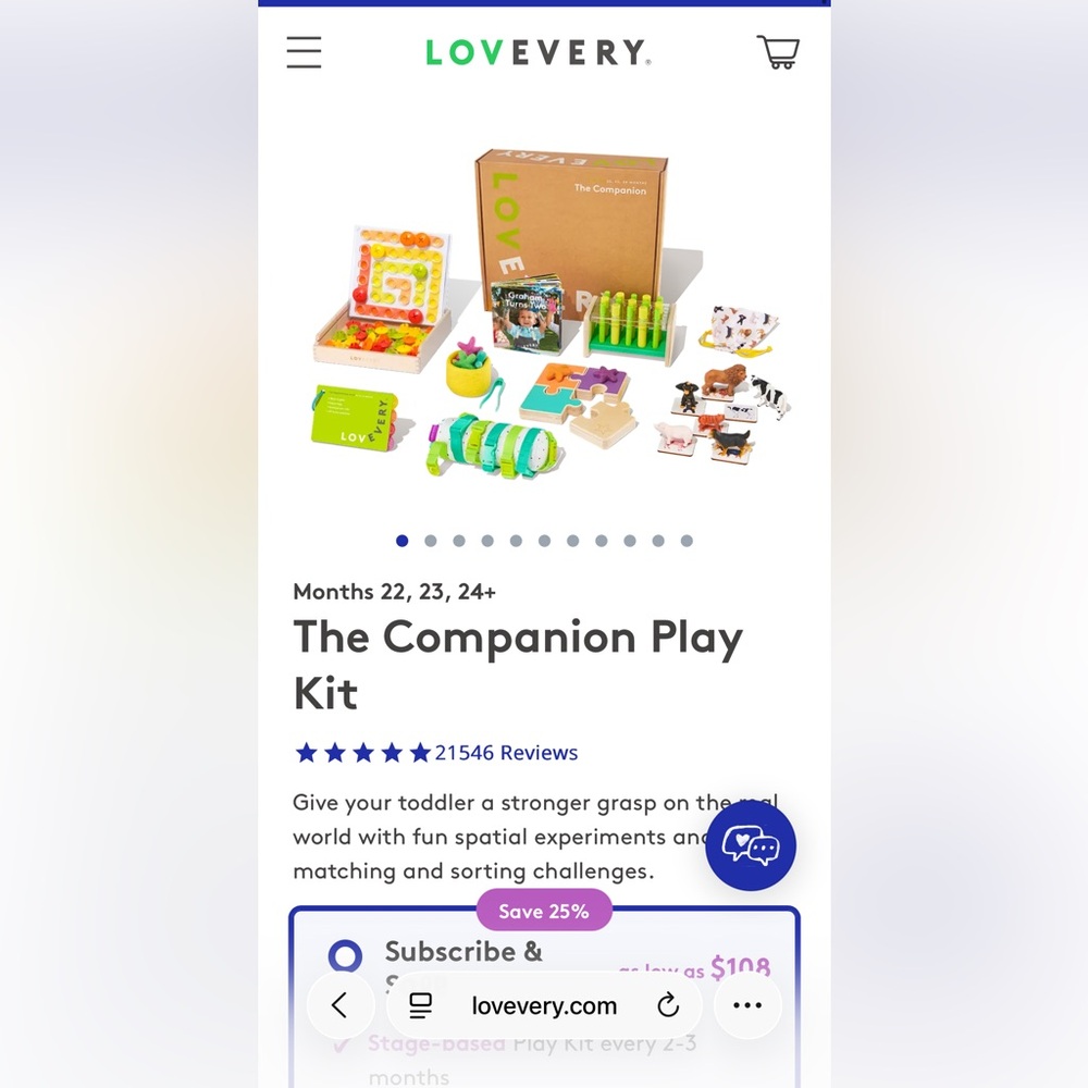 Lovevery The Companion Play Kit - New Unopened